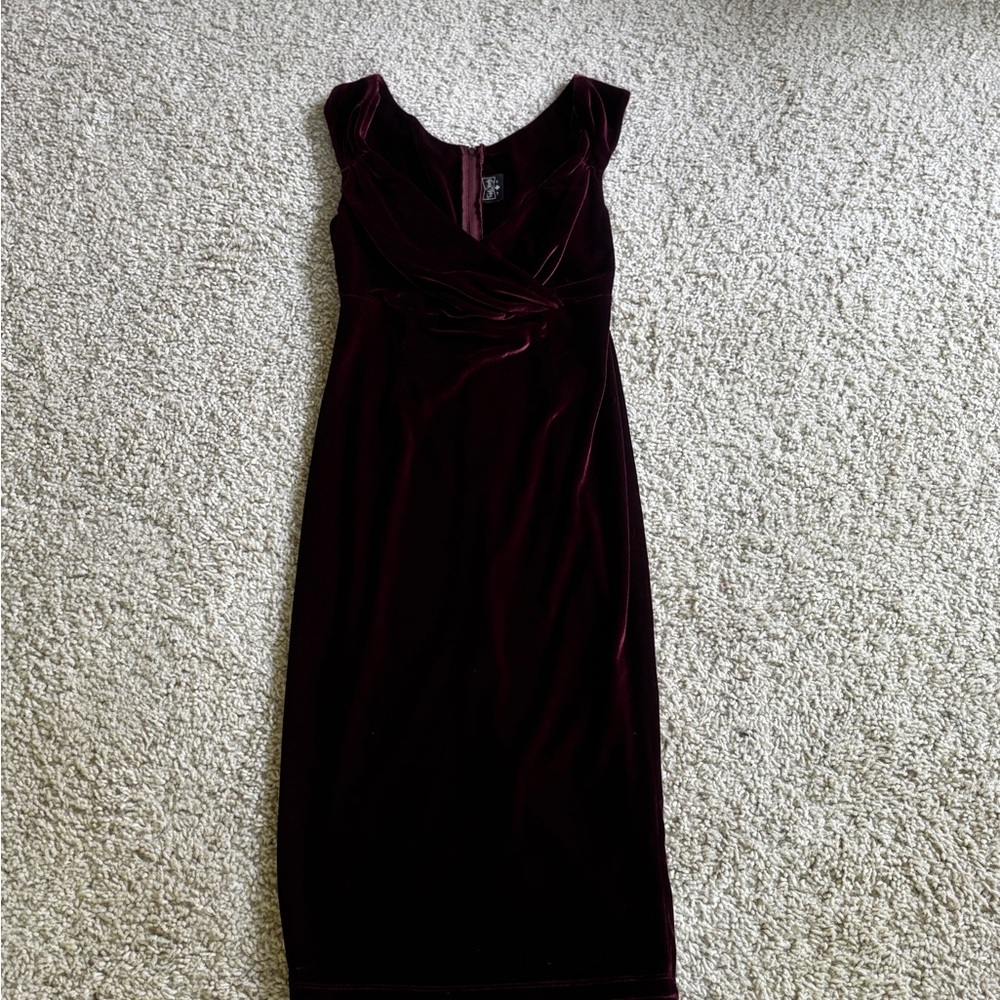 Velvet Midi Dress Size Small